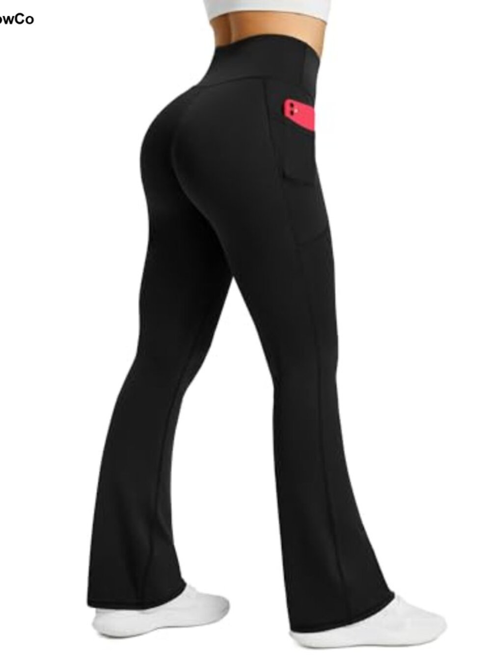 Flared Yoga Pants High Waisted Flare Leggings with Pockets Bootcut